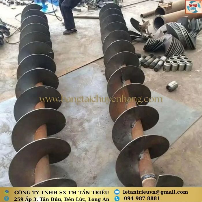 Gia công trục vít tải